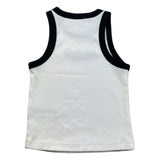 Saint Barth Canotta Tinta Unita con Stampa per Bambina BLUE BIANCO SAINT BARTH 