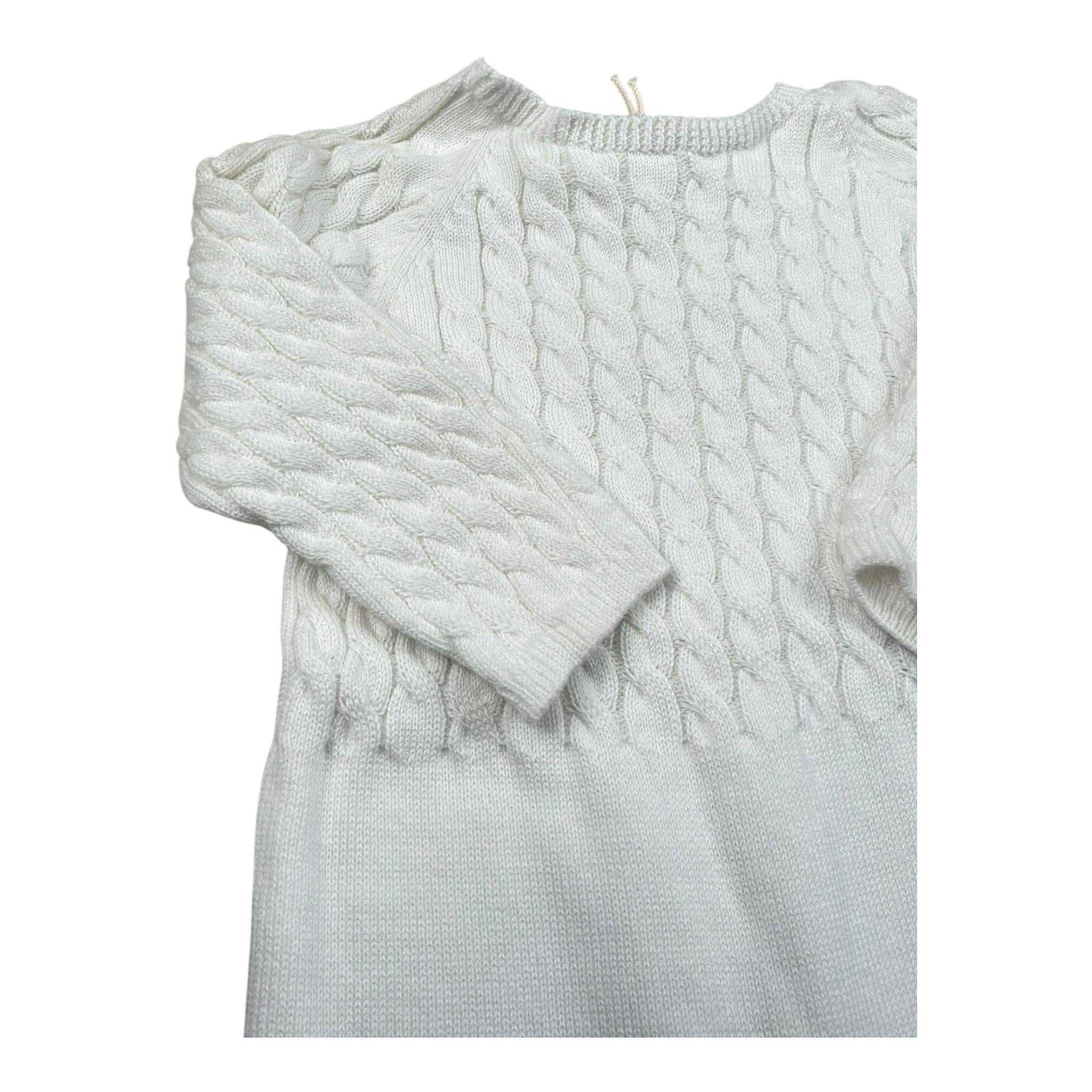 Wedoble Tutina Manica Lunga Tinta Unita per Neonato V2404346A BIANCO WEDOBLE 