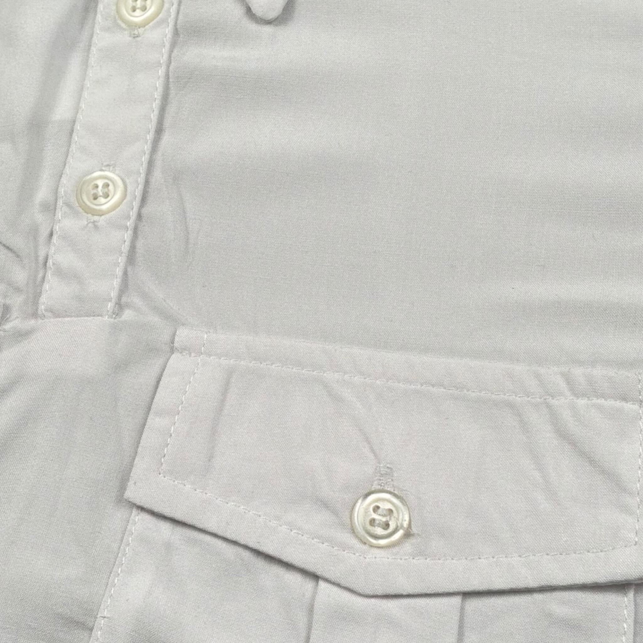 Duepuntozero Camicia Mezza Manica Tinta Unita per Neonato CAM200N BIANCO DUEPUNTOZERO 