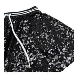 John Richmond Gonna Tinta Unita con Paillettes per Bambina RGP26054GO NERO JOHN RICHMOND 