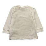 M+E' shirt girocollo tinta unita con stampa in contrasto Bianco per Neonato UEM0439X BIANCO M+E' 