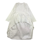 @MADILLY felpa chiusa tinta unita asimmetrica Bianco per Bambina 01887 BIANCO @MADILLY 