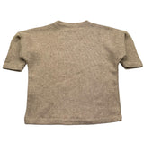 @MADILLY maglia tinta unita grocollo con fantasia a righe Beige per Neonata 018899NX BEIGE @MADILLY 
