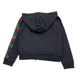 FREDDY felpa tinta unita con zip e cappuccio Nero per Bambina FR1825 NERO FREDDY 