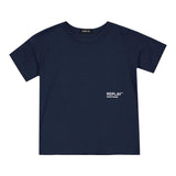 Replay T-Shirt Girocollo Tinta Unita con Stampa per Bambino SB7119 BLU REPLAY 