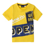Sarabanda T-Shirt Tinta Unita con Stampa per Neonato 0B114 GIALLO SARABANDA 
