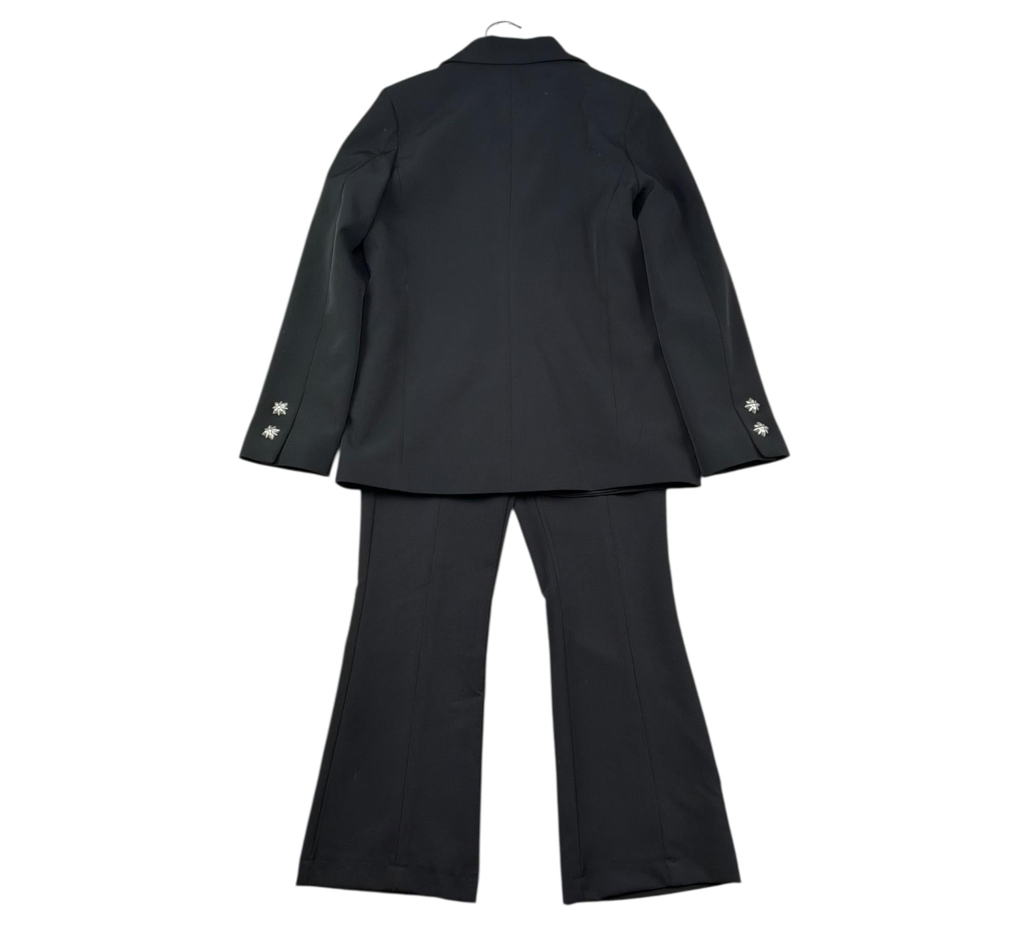 John Richmond Completo 2 Pezzi Giacca-Pantalone Tinta Unita per Bambina RGP26179JP NERO JOHN RICHMOND 