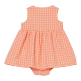 Teddy E Minou Abito Fantasia Quadretti con Culotte per Neonata E25AB032159 ARANCIONE FLUO TEDDY E MINOU 