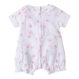 Minibanda Pagliaccetto Mezza Manica Tinta Unita con Stampe per Neonata 3B781 BIANCO MINIBANDA 