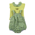 Pangasa Completo 2 Pezzi T-Shirt-Salopette per Neonata 2531870 VERDE PANGASA 
