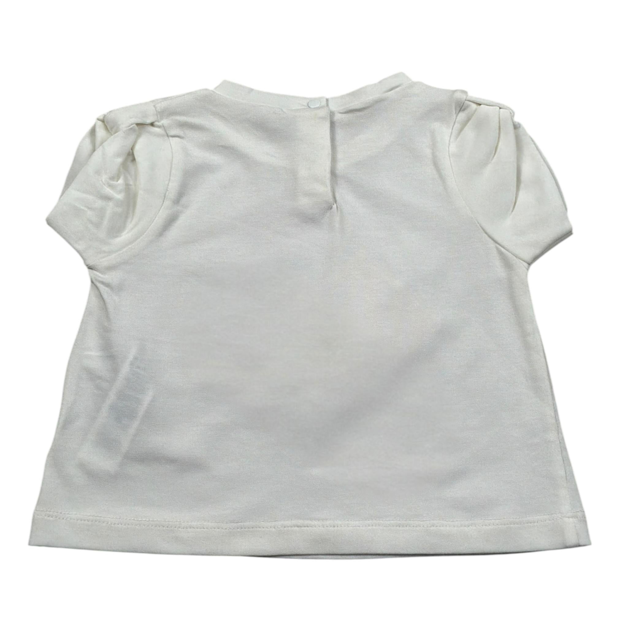 Liu Jo T-Shirt Girocollo tinta unita con Stampa Bianco per Neonata HA4057 BIANCO LIU JO 