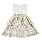Relish Abito Bicolore con Fantasia Maculata per Bambina 18650 BIANCO RELISH 