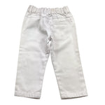 Trussardi Pantalone Tinta Unita con Elastico In Vita per Neonato TIP25060PA BIANCO TRUSSARDI 