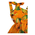 Carlotta Vindice Tuta Tinta Unita con Fantasia Fiori per Neonata PBS2N ARANCIONE CARLOTTA VINDICE 