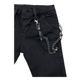 Never Too Pantaloni Tinta Unita con Girovita Regolabile Nero per Neonato