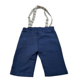 New Gereration Bermuda tinta unita con Bretelle Blu per Bambino 221352 BLU NEW GERERATION 