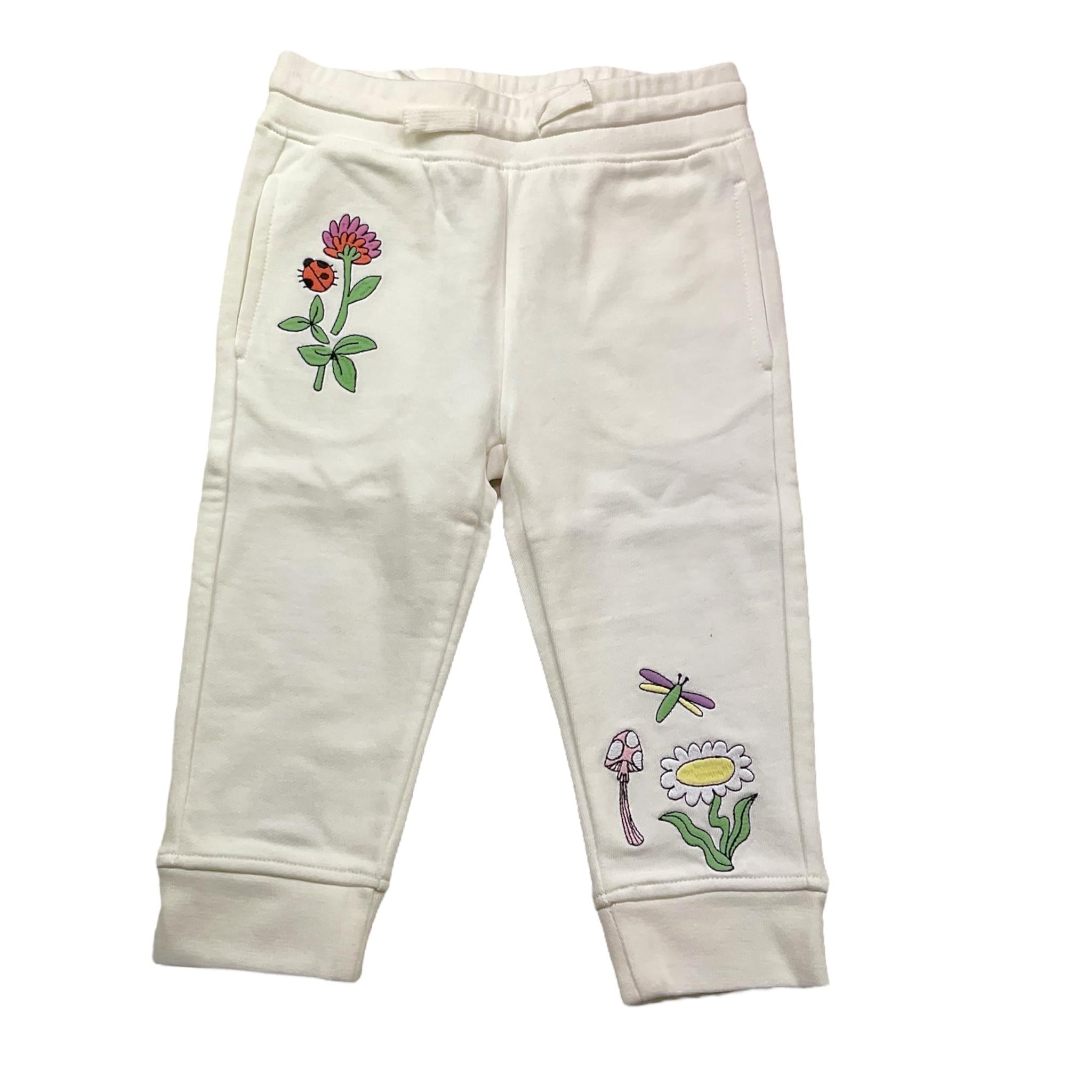 Stella Mccartney Pantalone Modello Tuta Tinta Unita con Stampa per Bambina TW6A20J BIANCO STELLA McCARTNEY 