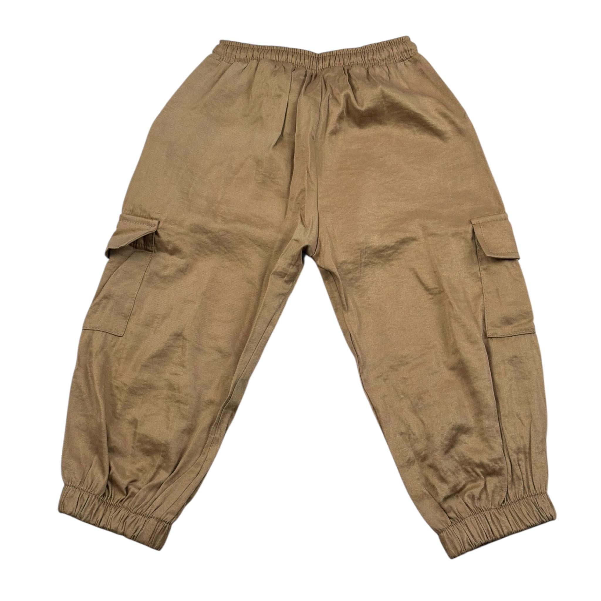 M+E' Pantalone Tinta Unita Modello Cargo per Neonata UE1767X CAMMELLO M+E' 