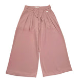 Alice Pi Pantalone A Palazzo Tinta Unita Con Elastico In Vita Rosa Per Bambina