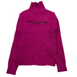 MARC ELLIS maglia collo alto tinta unita con logo Viola per Bambina JMJSW00188X VIOLA MARC ELLIS 