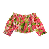 Twinset Top Tinta Unita con Fantasia Fiori per Neonata 231GJ2145 FUXIA TWINSET 