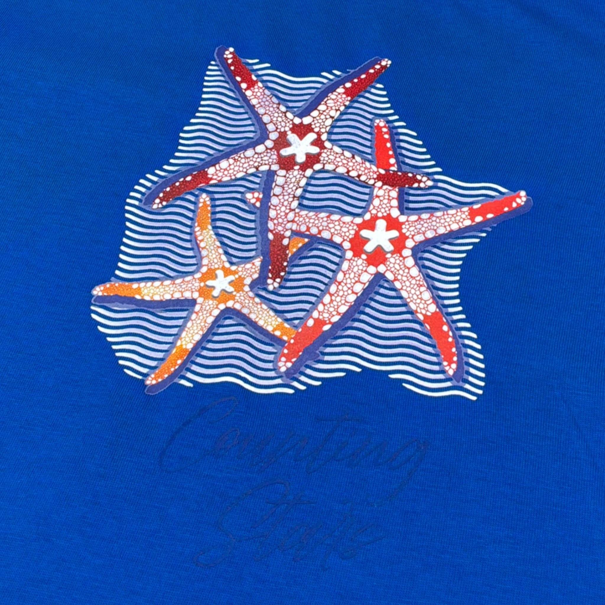 F**K T-Shirt tinta unita con Stampa Cobalto per Bambino WESIEIE COBALTO F**K 