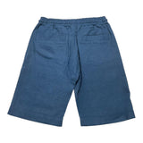 Over-D Bermuda Tinta Unita Con Elastico In Vita Blu Per Bambino