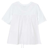 Pinko T-Shirt Girocollo Tinta Unita Con Stampe In Contrasto Bianco Per Bambina
