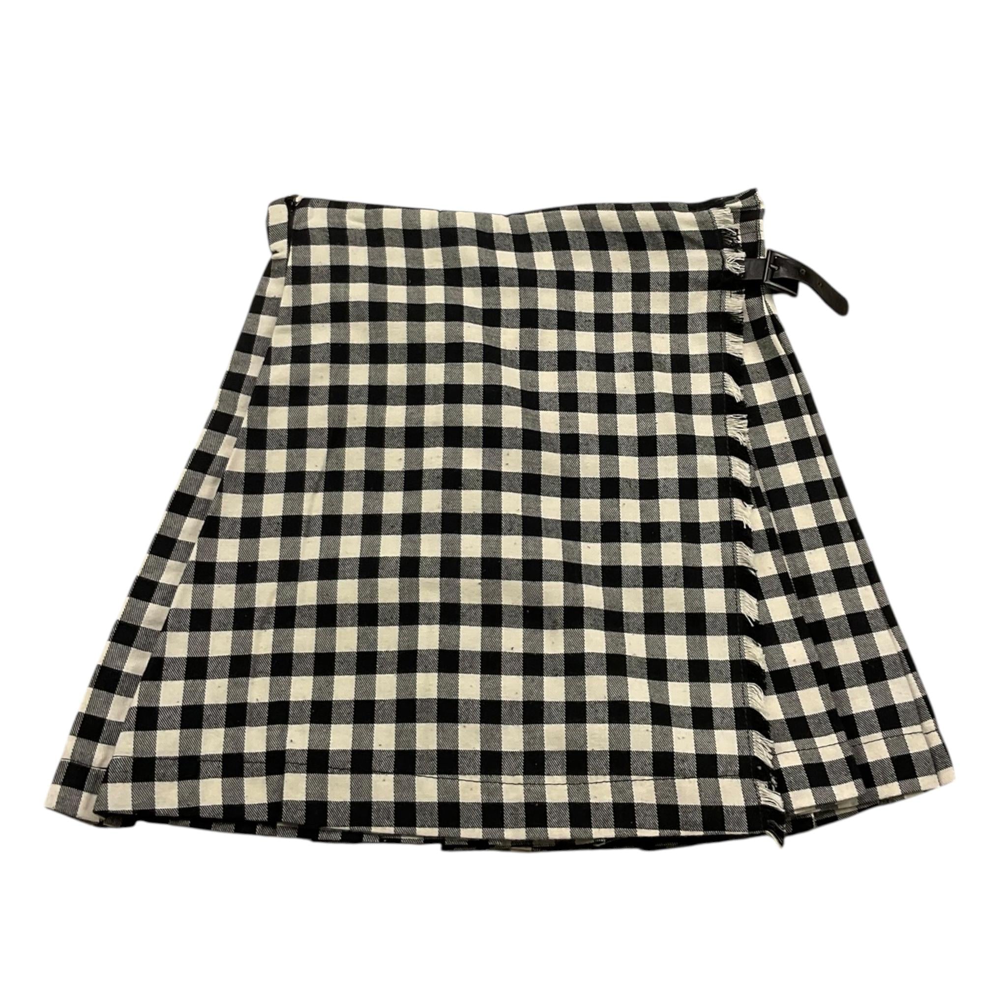 PICCOLA LUDO gonna stampa fantasia quadretti Bianco/nero per Bambina BS8WB078 BIANCO/NERO PICCOLA LUDO 