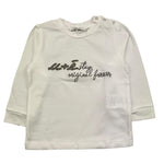 M+E' shirt igrocollo tinta unita con ricamo Panna per Neonato UEM0463 PANNA M+E' 