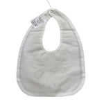 Barcellino Bavetta Tinta Unita con Stampa per Neonato 100514 BIANCO BARCELLINO 
