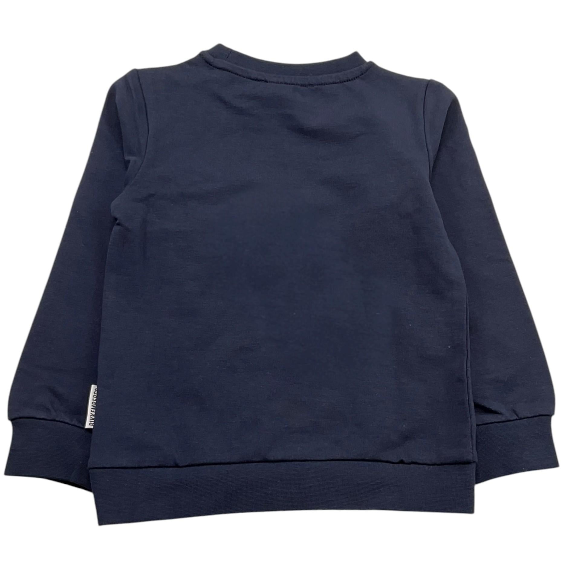 Bikkembergs Felpa Chiusa Girocollo Tinta Unita con Logo per Bambino BK1765 BLU BiKKEMBERGS 