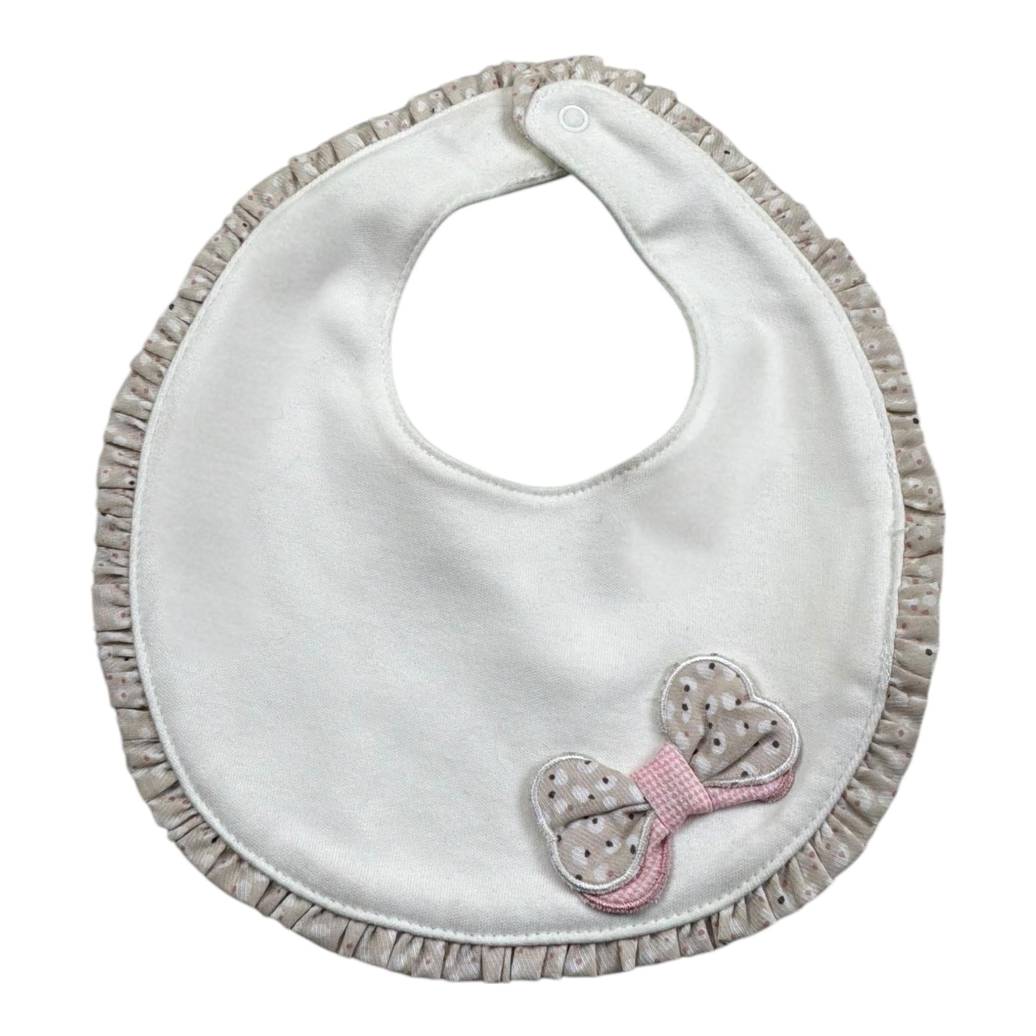 Mayoral Bavetta Tinta Unita con Stampa per Neonata 9328 PANNA MAYORAL 