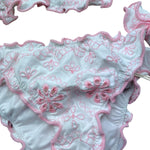 Saint Barth Costume 2 Pezzi Triangolo-Slip per Bambina CRIS01 BIANCO SAINT BARTH 