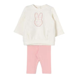 LIU JO completo 2pz felpa-leggins bicolore Bianco/rosa per Neonata HF4037F0939 BIANCO/ROSA LIU JO 