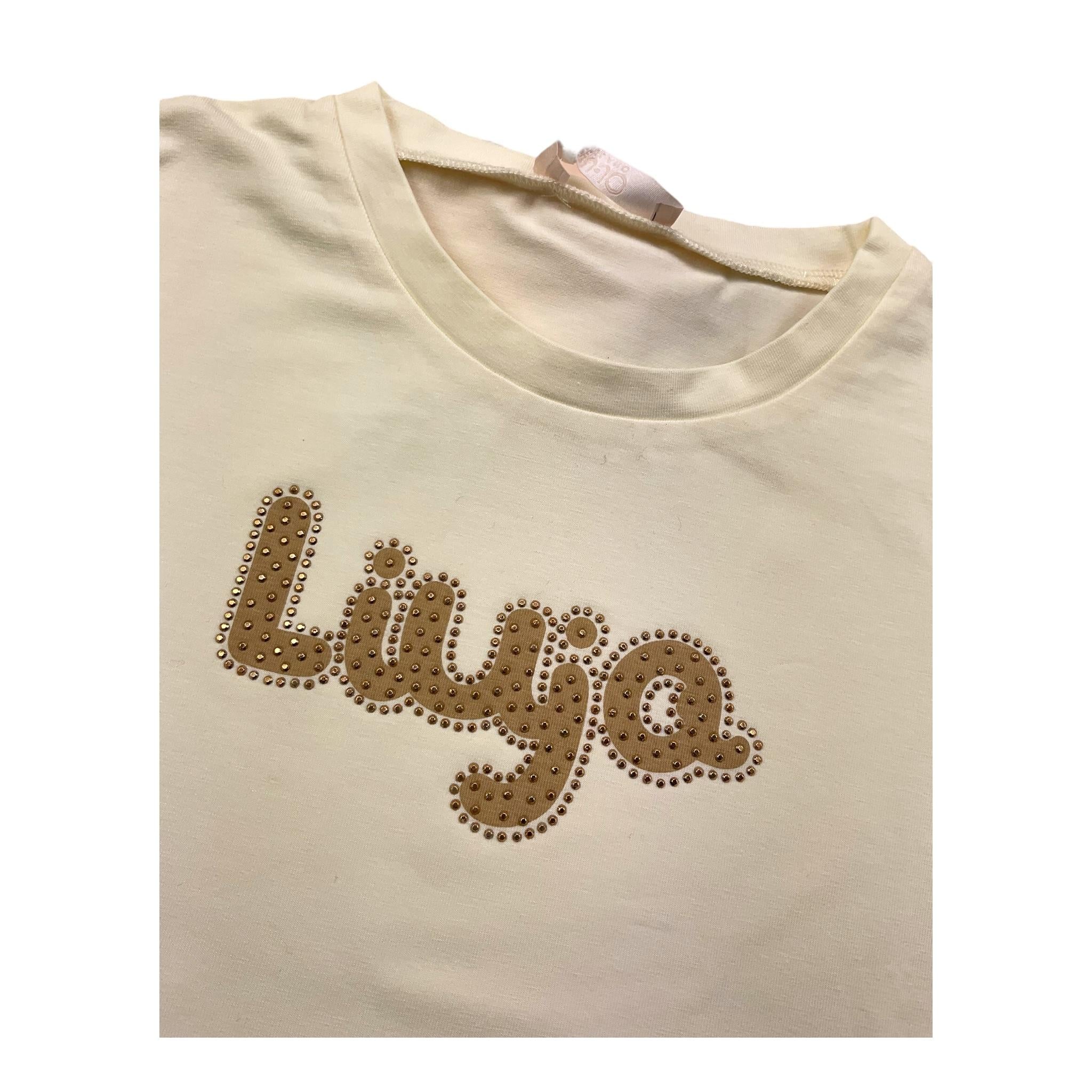 DIXIE shirt girocollo tinta unita con stampa logo Panna per Bambina KF40699XX PANNA DIXIE 