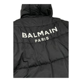BALMAIN giubbino tinta unita modello lungo con cappuccio Nero per Bambino BV2R40 NERO BALMAIN 