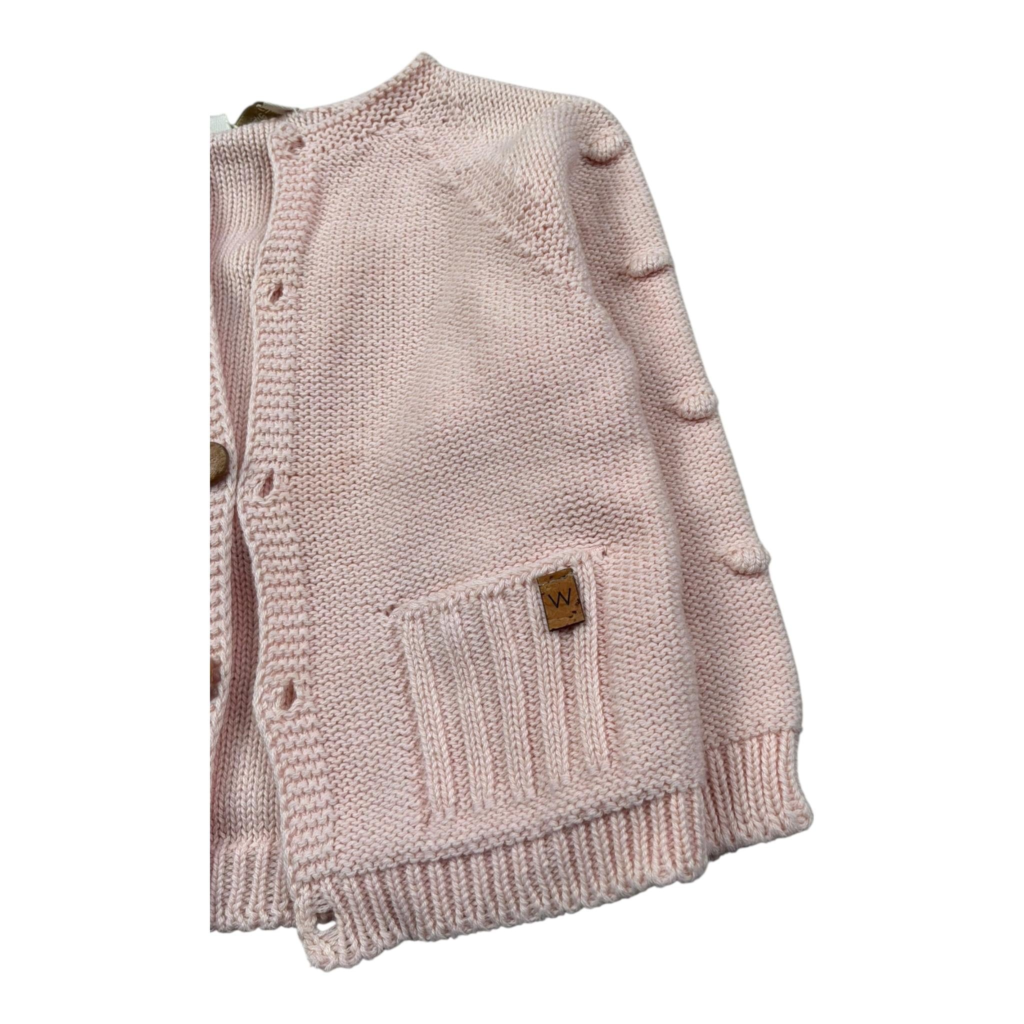 Wedoble Cardigan Tinta Unita per Neonata V2406308A ROSA WEDOBLE 