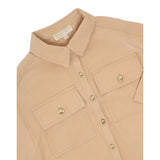 Michael Kors Camicia Mezza Manica tinta unita Beige per Bambina R30331XX BEIGE MICHAEL KORS 