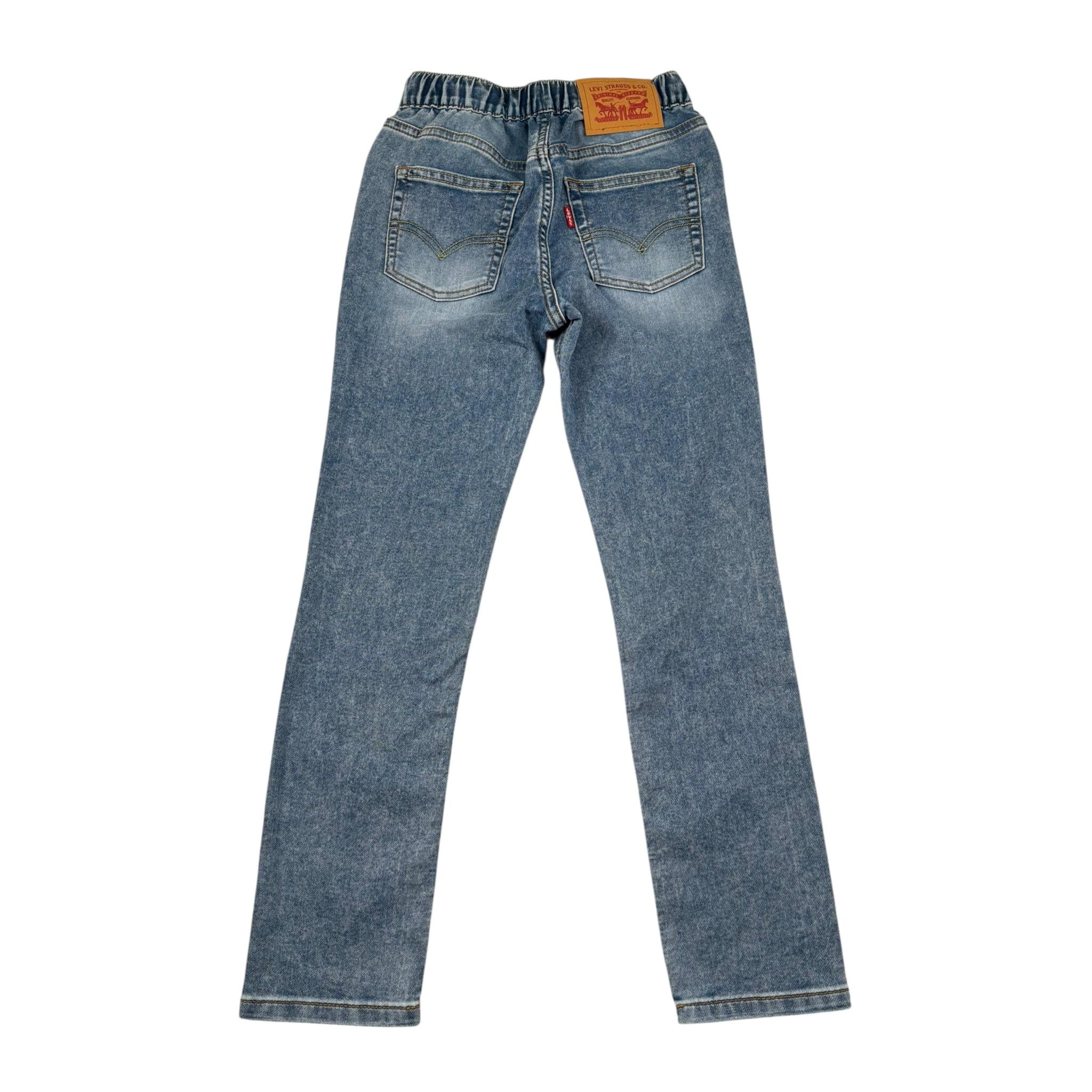 Levi'S Jeans Tinta Unita con Elastico In Vita per Bambino 8EM697 AZZURRO LEVI'S 