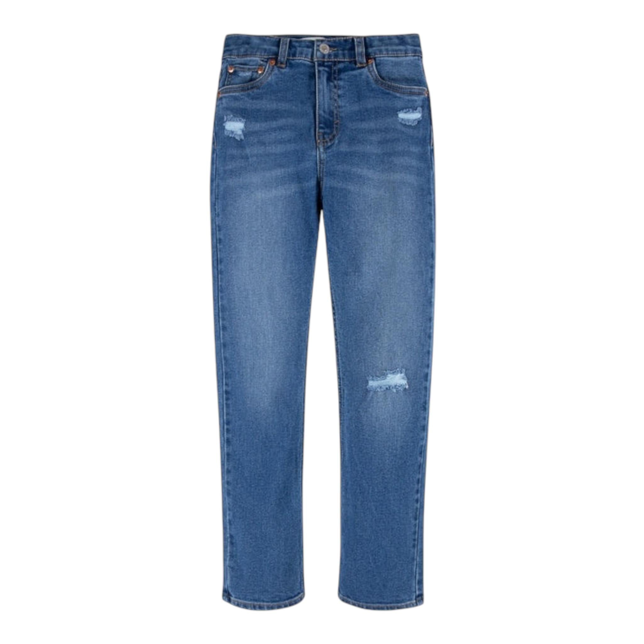 LEVI'S jeans tinta unita con girovita regolabile Blu per Bambino 4ED525 BLU LEVI'S 