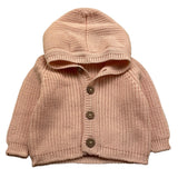 WEDOBLE cardigan tinta unita con cappuccio Rosa per Neonata I2402308 ROSA WEDOBLE 