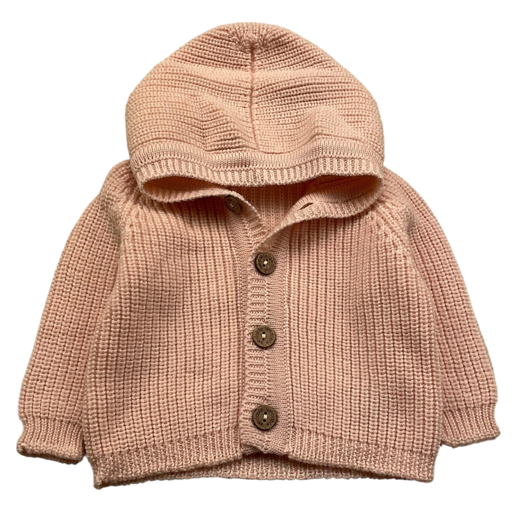 WEDOBLE cardigan tinta unita con cappuccio Rosa per Neonata I2402308 ROSA WEDOBLE 