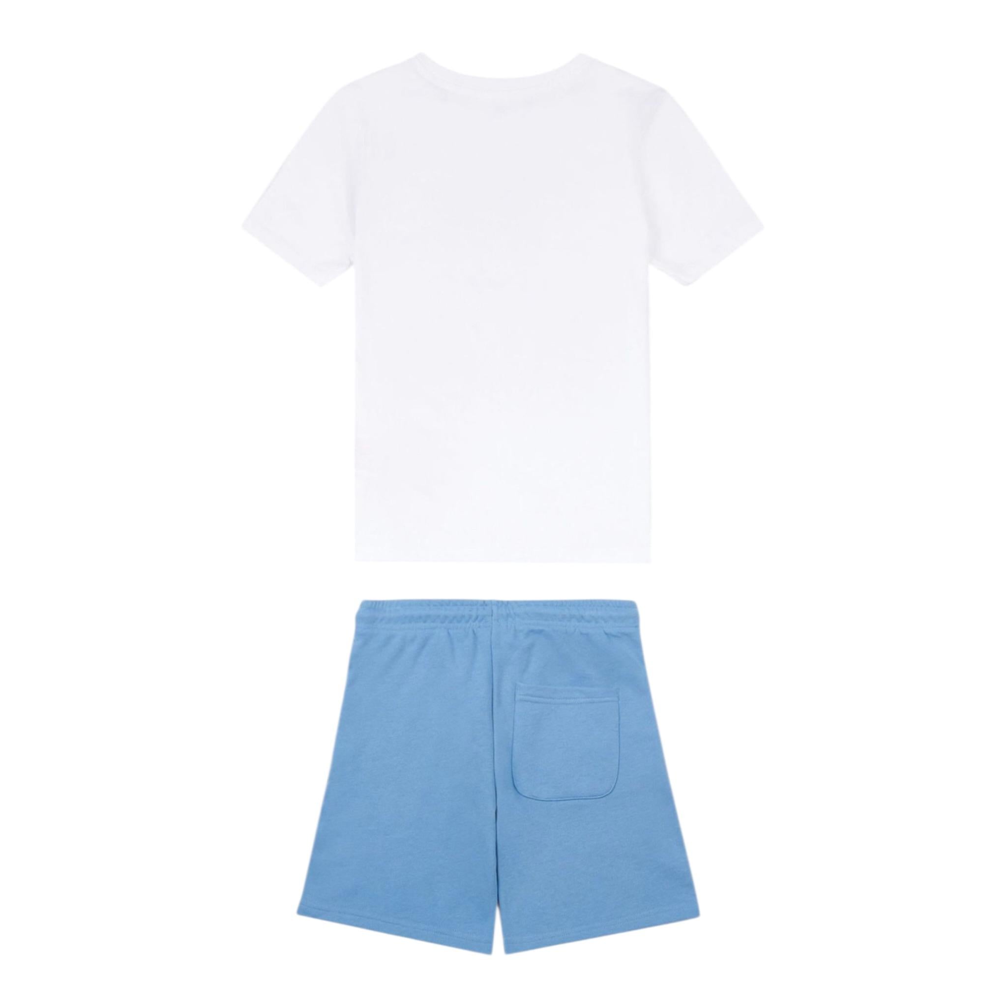 New Balance Completo 2 Pezzi T-Shirt-Bermuda Bicolore per Bambino LAKB0133X BIANCO/AZZURRO NEW BALANCE 