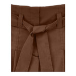 Monnalisa Pantalone Tinta Unita con Elastico In Vita per Bambina 17E404X MARRONE MONNALISA 