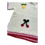 Saint Barth Polo Mezza Manica Tinta Unita con Trafori per Bambina PIXIE PANNA SAINT BARTH 