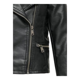 ONLY giubbino modello chiodo in ecopelle tinta unita Nero per Bambina 15198152 NERO ONLY 