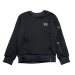 DNJ felpa girocollo tinta unita con logo Nero per Bambino MFD5301J NERO DNJ 