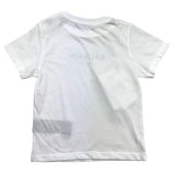 Balmain T-Shirt Girocollo Tinta Unita Con Stampa Logo Bianco Per Neonato