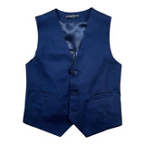 Manuel & Frank Gilet Tinta Unita per Bambino MF5011B BLU MANUEL & FRANK 